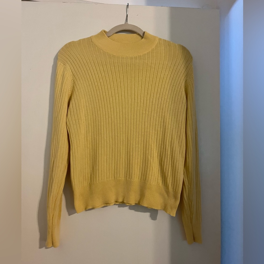Laura Scott Yellow Turtleneck